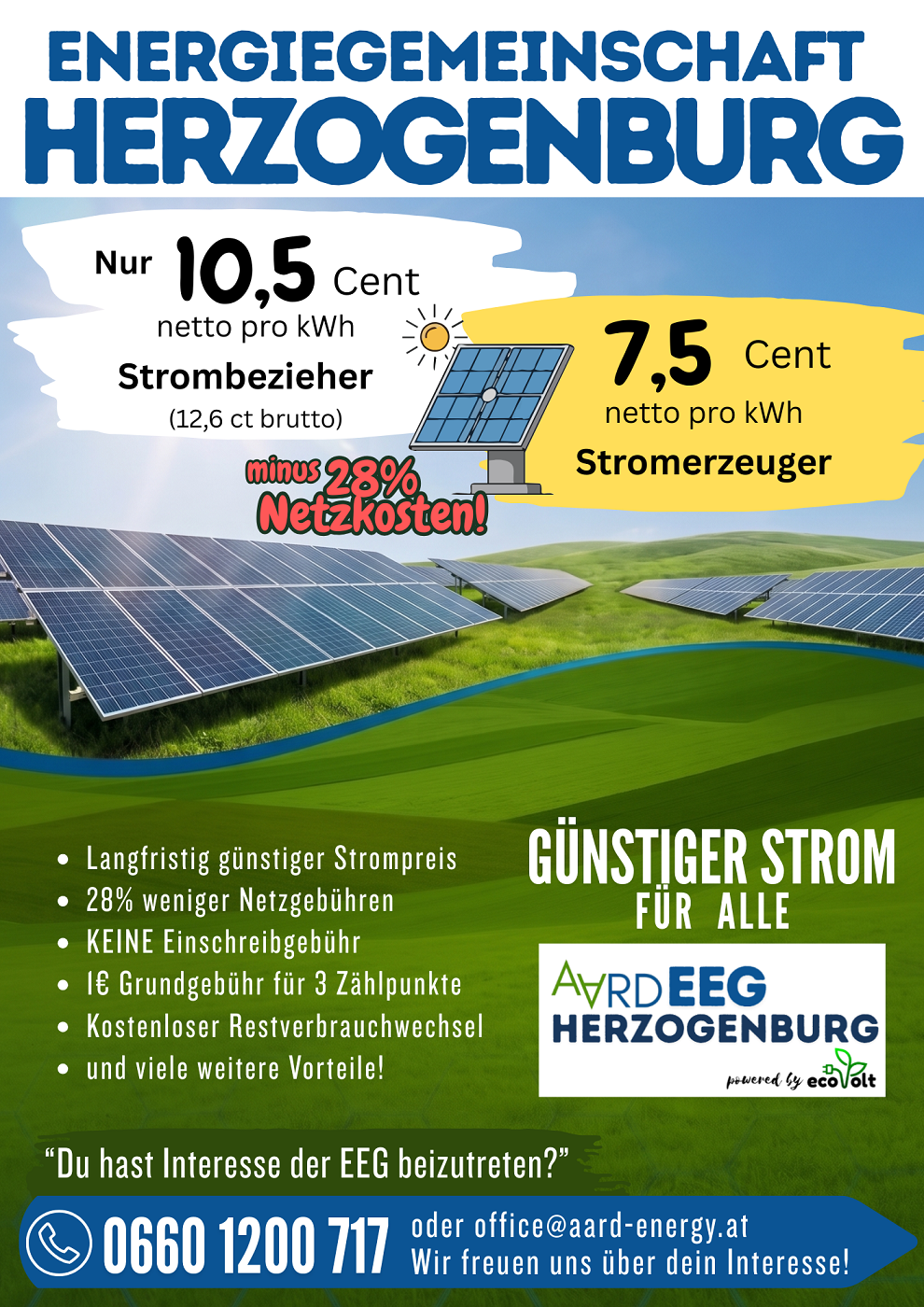 Flyer Energiegemeinschaft Herzogenburg